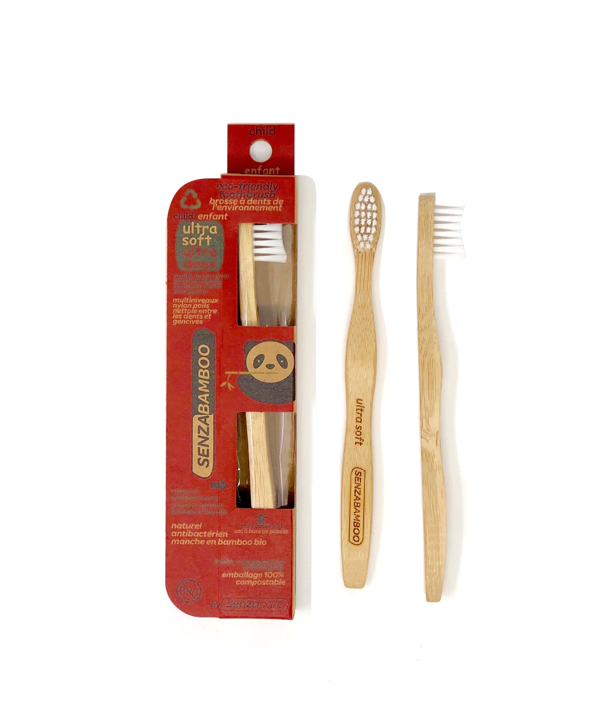 SenzaBamboo - Senzacare Ultra Soft Child's Bamboo Toothbrush-Mountain Baby
